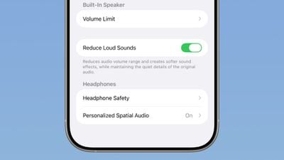 ios 26 beta 4 reduce loud sounds