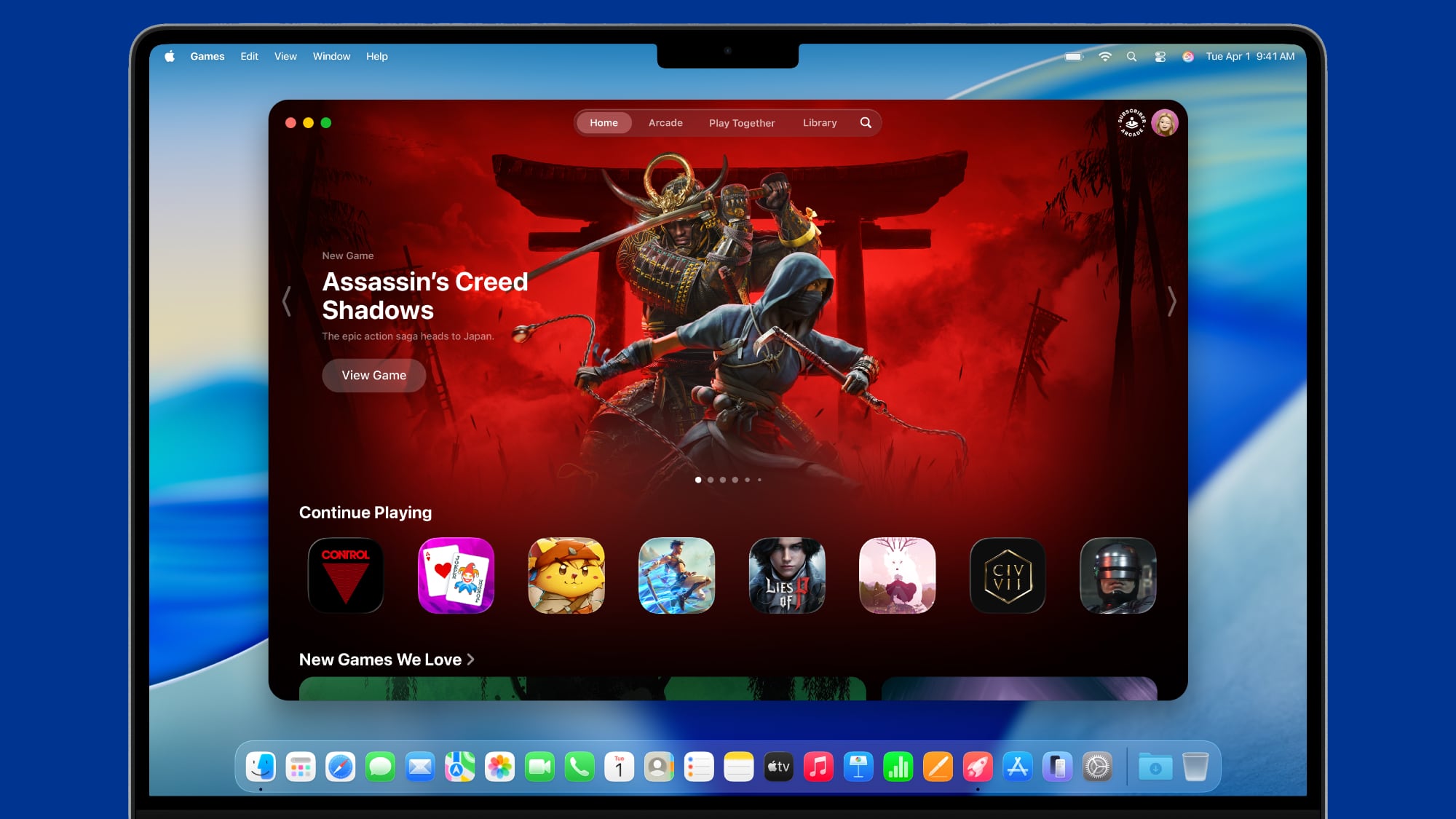 macos tahoe games