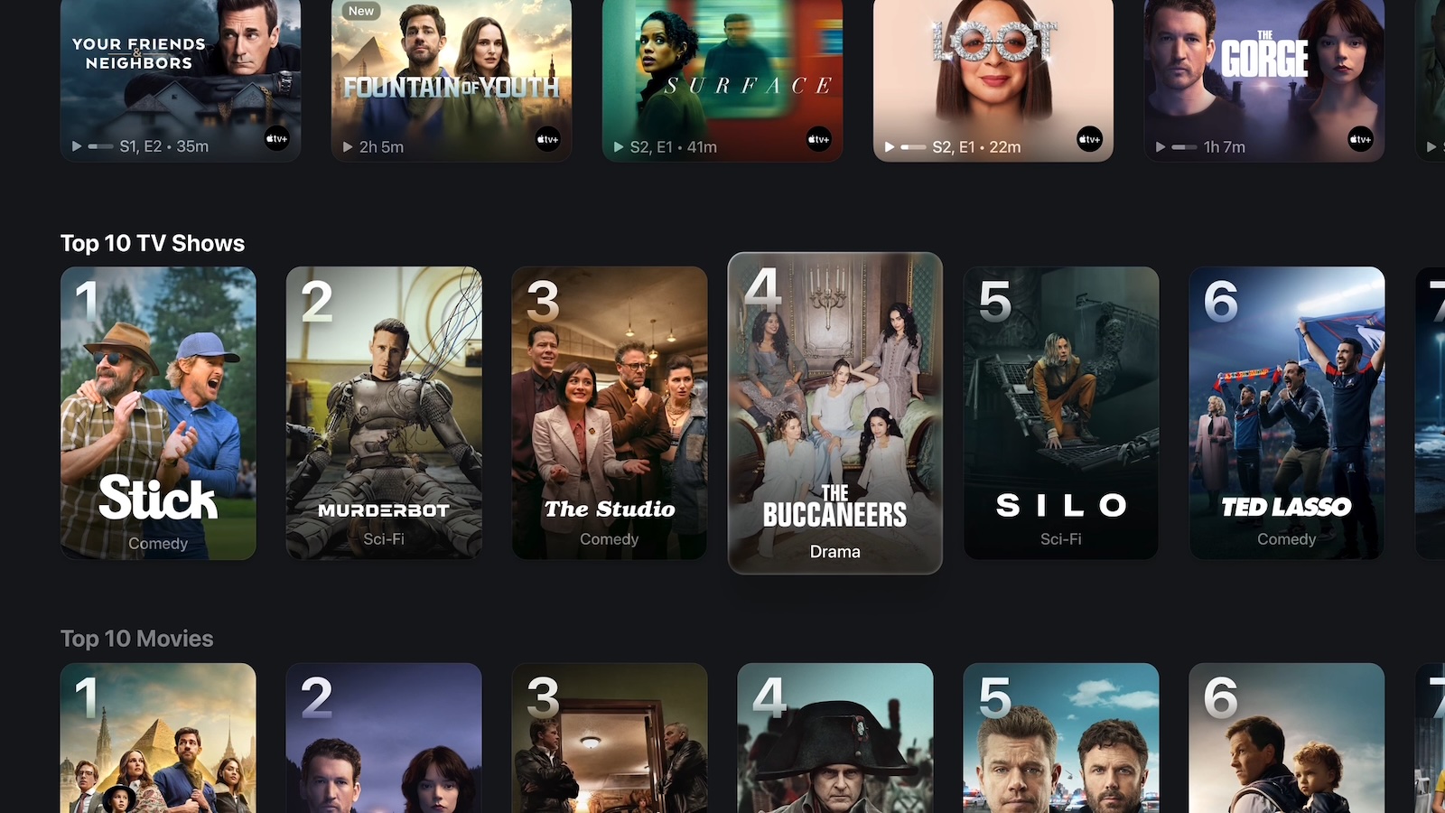 tvOS 26 Movie Posters